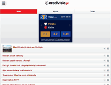Tablet Screenshot of eredivisie.pl